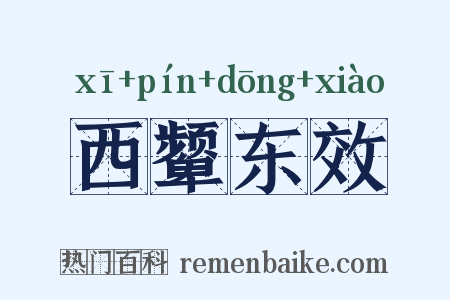 西颦东效是什么意思的图片